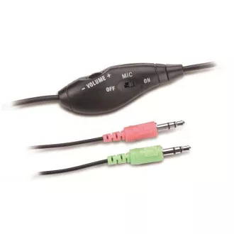 GENIUS slušalke z mikrofonom HS-05A, navijalni kabel