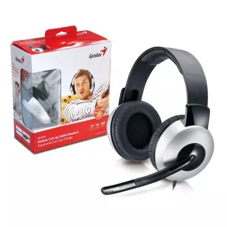 GENIUS slušalke z mikrofonom HS-05A, navijalni kabel