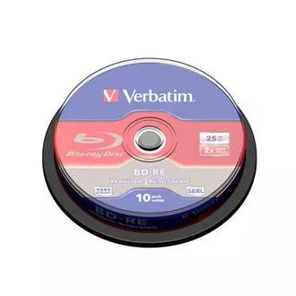 VERBATIM BD-RE SL(10-pack)Blu-Ray/vreteno/2x/25GB