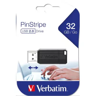 VERBATIM Flash disk 32 GB Store 'n' Go PinStripe, črn