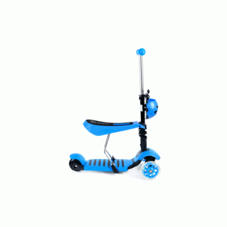 Otroški skuter 3v1 BERUŠKA s kolesi LED, modra