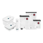 ZWILLING vakuumski set, 2x plastična posoda, 5 vrečk, vakuumska črpalka, modra - Fresh & Save
