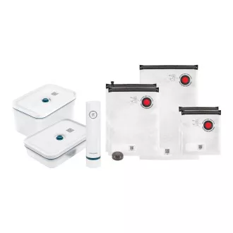 ZWILLING vakuumski set, 2x plastična posoda, 5 vrečk, vakuumska črpalka, modra - Fresh & Save