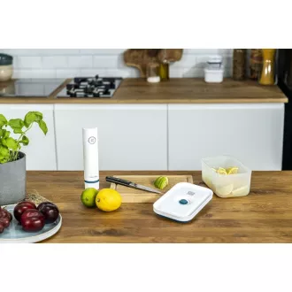ZWILLING vakuumski set, 2x plastična posoda, 5 vrečk, vakuumska črpalka, modra - Fresh & Save