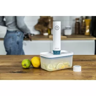 ZWILLING vakuumski set, 2x plastična posoda, 5 vrečk, vakuumska črpalka, modra - Fresh & Save