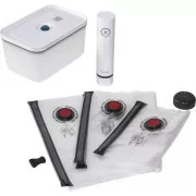 Vakuumski set ZWILLING, plastična posoda, 5 vrečk, vakuumska črpalka, modra - Fresh & Save