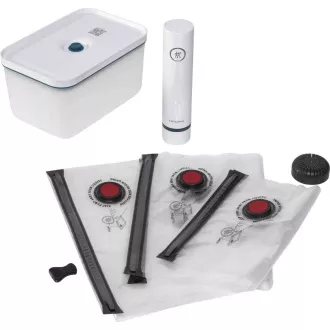 Vakuumski set ZWILLING, plastična posoda, 5 vrečk, vakuumska črpalka, modra - Fresh & Save Vakuumski set ZWILLING, plastična posoda, 5 vrečk, vakuumska črpalka, modra - Fresh & Save