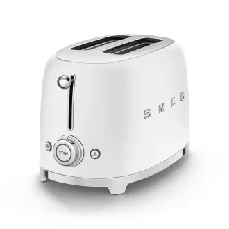 Smeg TSF01WHMEU opekač kruha / opekač kruha, 2 opekača kruha, 6 ravni opekanja, predal za drobtine, slog. 50. leta, mat belo