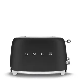 Smeg TSF01BLMEU opekač/toaster, 2 opekača, 6 stopenj opekanja, predal za drobtine, stil. 50. leta, mat črna Smeg TSF01BLMEU opekač/toaster, 2 opekača, 6 stopenj opekanja, predal za drobtine, stil. 50. leta, mat črna