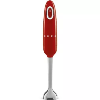 Smeg HBF11RDEU palični mešalnik, 700 W, 14850 vrtljajev na minuto, turbo, slog 50. let, nedrseč ročaj, rdeč