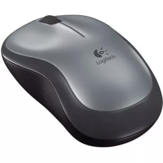 Logitech brezžična miška M185, ključ USB, siva