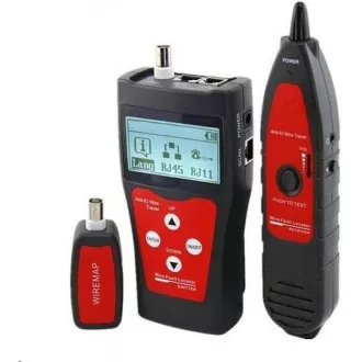 Tester LAN kablov TLCD76 z LCD zaslonom, koaksialni kabel, Cat3/Cat5E/Cat6, UTP/STP, USB, sonda