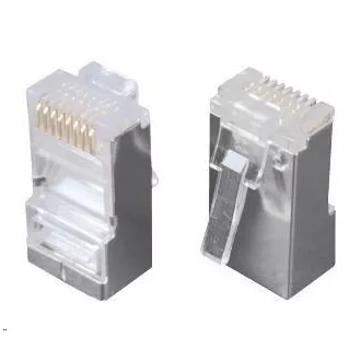 Solarix RJ45 CAT5E STP 8p8c zaščiteni konektor, ne nameščen na čelni plošči / 100 kosov KRJ45/5SH