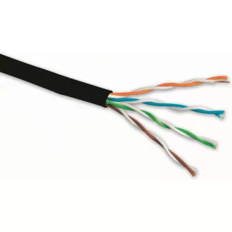 Instalacijski kabel Solarix zunanji gel UTP, Cat5E, žica, PE, škatla 305m SXKD-5E-UTP-PEG