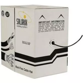 Instalacijski kabel Solarix zunanji gel UTP, Cat5E, žica, PE, škatla 305m SXKD-5E-UTP-PEG