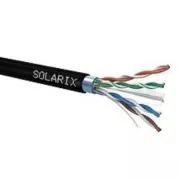 Instalacijski kabel Solarix zunanji FTP, Cat6, žica, PE, tuljava 500 m SXKD-6-FTP-PE