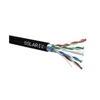 Instalacijski kabel Solarix zunanji FTP, Cat6, žica, PE, tuljava 500 m SXKD-6-FTP-PE