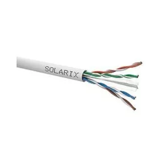 Instalacijski kabel Solarix UTP, Cat6, žica, PVC, škatla 305m SXKD-6-UTP-PVC