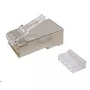Solarix Konektor RJ45 CAT6 STP 8p8c z zaslonom zložen na licenci / 100 kosov KRJ45/6SH
