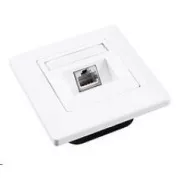 Solarix Vtičnica CAT6 STP 1 x RJ45 za vgradnjo podometno bela SX9-1-6-STP-WH