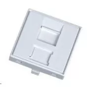 Nemontiran modul 1x RJ45, 45x45 mm s protiprašno kapico