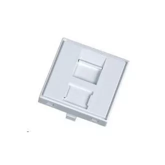 Nemontiran modul 1x RJ45, 45x45 mm s protiprašno kapico