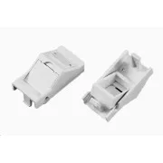 Nemontiran modul 1x RJ45, 22, 5x45 mm s protiprašnim pokrovčkom pod kotom