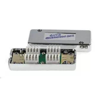 STP Cat6 priključna omarica, srebrna STP Cat6 priključna omarica, srebrna