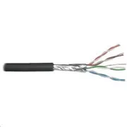 Kabel FTP PlanetElite, Cat6, žica, PE, Dca, črna, 305 m, tuljava