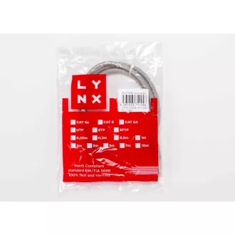 LYNX povezovalni kabel Cat5E, FTP - 3 m, siv