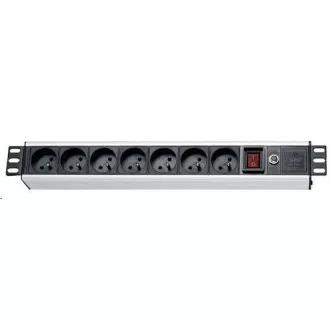 19" distribucijska plošča XtendLan 5x230V, 2xIEC320-C13, CSN, stikalo, indikator napetosti, nadtokovna zaščita, kabel 1, 8m, 1, 5U 19" distribucijska plošča XtendLan 5x230V, 2xIEC320-C13, CSN, stikalo, indikator napetosti, nadtokovna zaščita, kabel 1, 8m, 1, 5U
