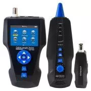 Tester LAN kablov TLCD8601S z LCD zaslonom, koaksialni kabel, Cat3/Cat5E/Cat6/Cat7, UTP/STP, USB, PoE, ping, sonda, preprečevanje zanke