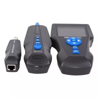 Tester LAN kablov TLCD8601S z LCD zaslonom, koaksialni kabel, Cat3/Cat5E/Cat6/Cat7, UTP/STP, USB, PoE, ping, sonda, preprečevanje zanke