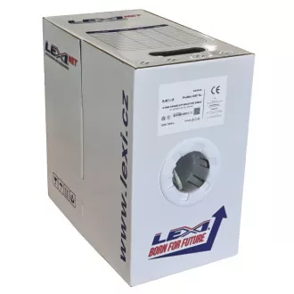 UTP kabel LEXI-Net Cat5E, žica, PVC, bela, 305 m, škatla