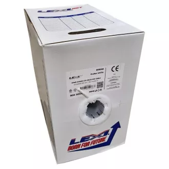 UTP kabel LEXI-Net Cat5E, žica, PVC, bela, 305 m, škatla