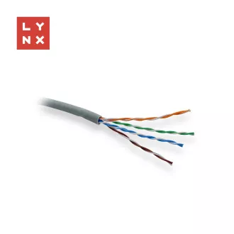 LYNX UTP kabel Cat5e, LSOH, varjen, notranji, siv, škatla 305m