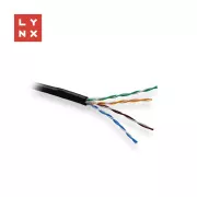 LYNX UTP kabel Cat5e, PE (Fca), varjen, zunanji, črn, škatla 305m