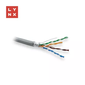 LYNX FTP kabel Cat5e, PVC, 0, 5 mm, varjen, notranji, siv, škatla 305 m LYNX FTP kabel Cat5e, PVC, 0, 5 mm, varjen, notranji, siv, škatla 305 m