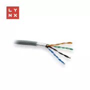 LYNX FTP kabel, Cat5e, LSZH, 0, 5 mm, varjen, notranji, siv, škatla 305 m