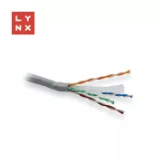 LYNX UTP kabel, Cat6, PVC (Eca), varjen, notranji, siv, škatla 305m