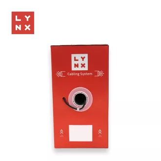 LYNX UTP kabel, Cat6, PE (Fca), varjen, zunanji, črn, škatla 305m