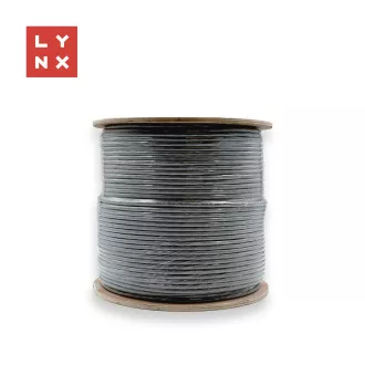 LYNX FTP kabel, Cat6, PVC (Eca), varjen, notranji, siv, tuljava 305 m