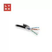 LYNX FTP kabel Cat6, PE (Fca), varjen, zunanji, črn, tuljava 305 m