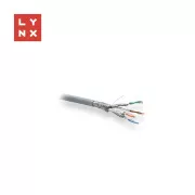 LYNX SFTP kabel, Cat6a, LSZH, varjen, notranji, siv, tuljava 500 m