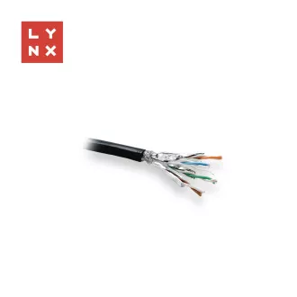 LYNX SFTP kabel, Cat6a, PE, varjen, zunanji, črn, tuljava 500 m LYNX SFTP kabel, Cat6a, PE, varjen, zunanji, črn, tuljava 500 m