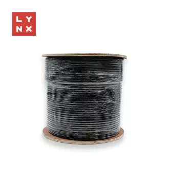 LYNX SFTP kabel, Cat6a, PE, varjen, zunanji, črn, tuljava 500 m LYNX SFTP kabel, Cat6a, PE, varjen, zunanji, črn, tuljava 500 m