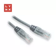 LYNX UTP povezovalni kabel Cat5e, PVC, CCA, 3 m, siv