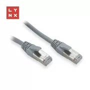 LYNX FTP povezovalni kabel Cat5e PVC, CCA, 1m, siv (paket vsebuje 10 kosov)