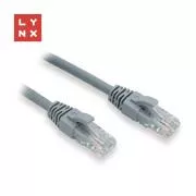 LYNX UTP povezovalni kabel Cat6, PVC, 0, 3m, siv (paket vsebuje 10 kosov)