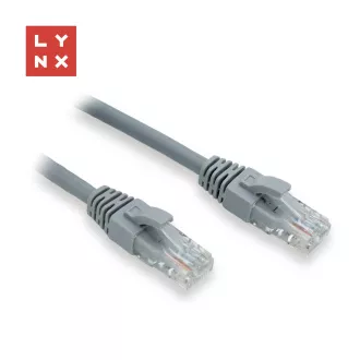 LYNX UTP povezovalni kabel Cat6, PVC, 1m, siv (paket vsebuje 10 kosov) LYNX UTP povezovalni kabel Cat6, PVC, 1m, siv (paket vsebuje 10 kosov)